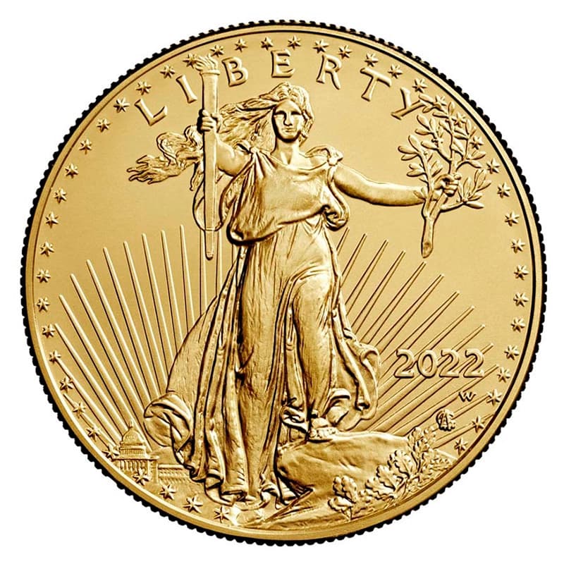 Amerykański Orzeł 1 uncja złota (Au 916) — US Mint — zdjęcie 5