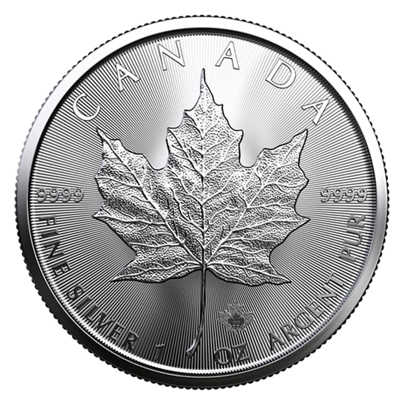 Kanadyjski Liść Klonowy 1 uncja srebra (Ag 999) — Royal Canadian Mint
