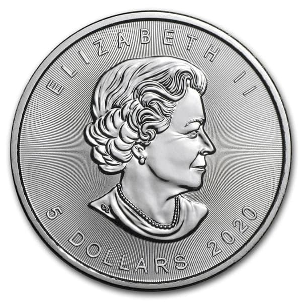 Kanadyjski Liść Klonowy 1 uncja srebra (Ag 999) — Royal Canadian Mint — zdjęcie 5