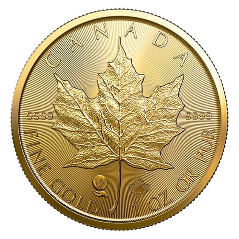 Kanadyjski Liść Klonowy 1 uncja złota (Au 999,9) — Royal Canadian Mint — zdjęcie 2