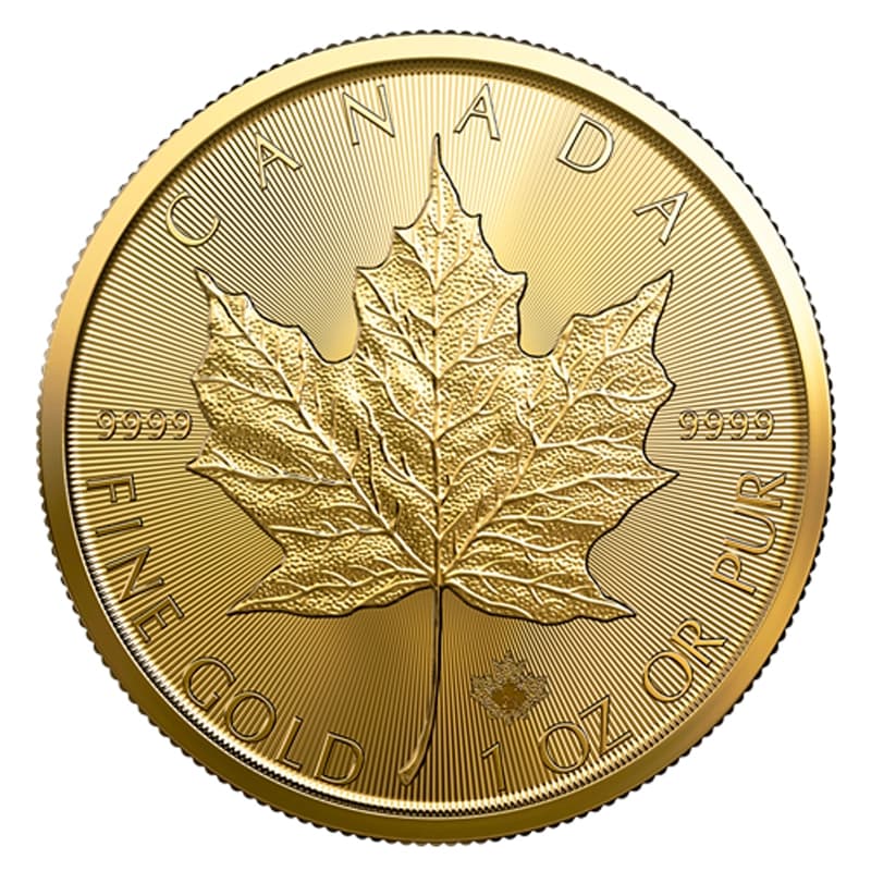 Kanadyjski Liść Klonowy 1 uncja złota (Au 999,9) — Royal Canadian Mint — zdjęcie 5