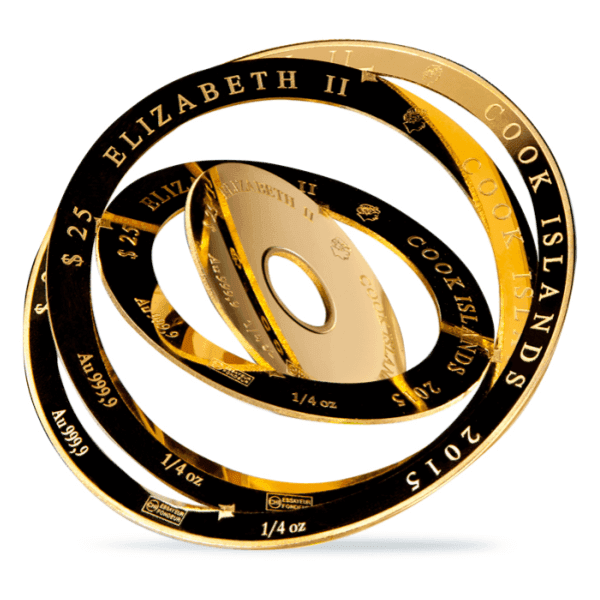 1 uncja złota moneta ARMILLARY (au 999,9) — Valcambi Suisse — zdjęcie 3