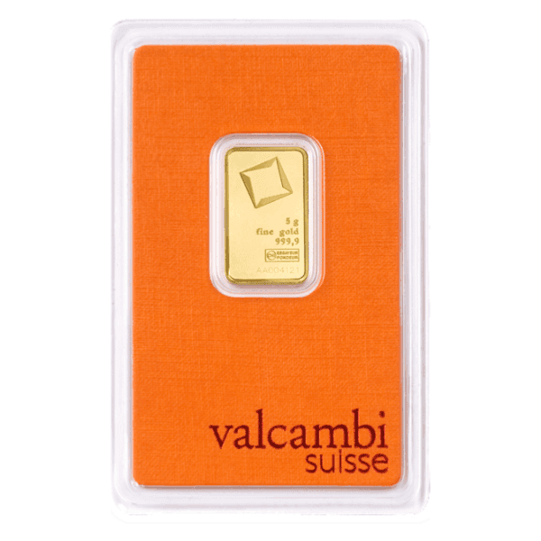 Sztabka złota Valcambi Suisse 5g (au 999,9)