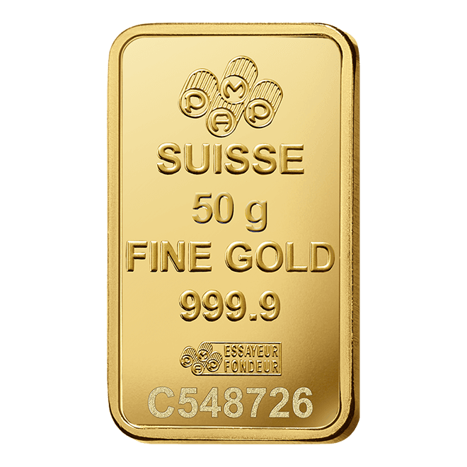 Sztabka złota PAMP 50g (au 999,9) — zdjęcie 3