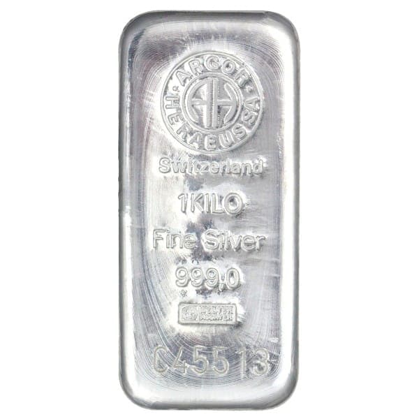 1 kg sztabka srebra (Ag 999) — mennica akredytowana LBMA — zdjęcie 2