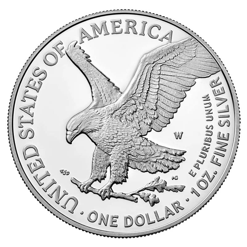 Amerykański Orzeł 1 uncja srebra (Ag 999) — US Mint — zdjęcie 4