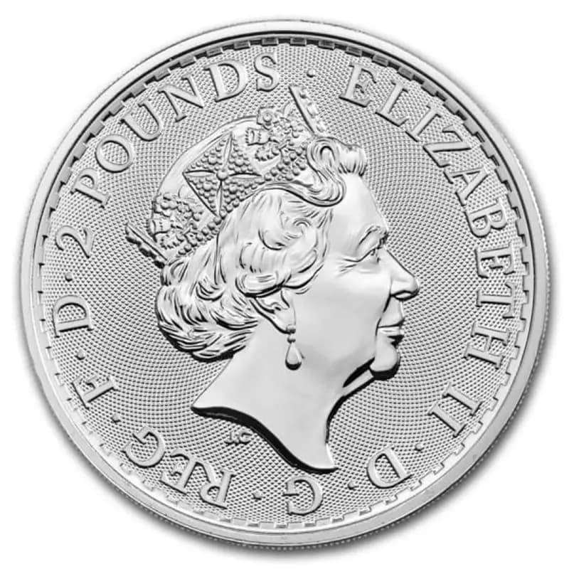 Britannia 1 uncja srebra (Ag 999) — The Royal Mint — zdjęcie 4