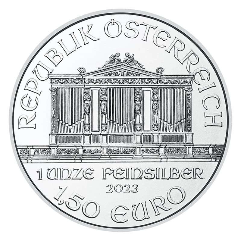 Wiedeński filharmonik 1 uncja sre Ag999 — Münze Österreich — zdjęcie 2