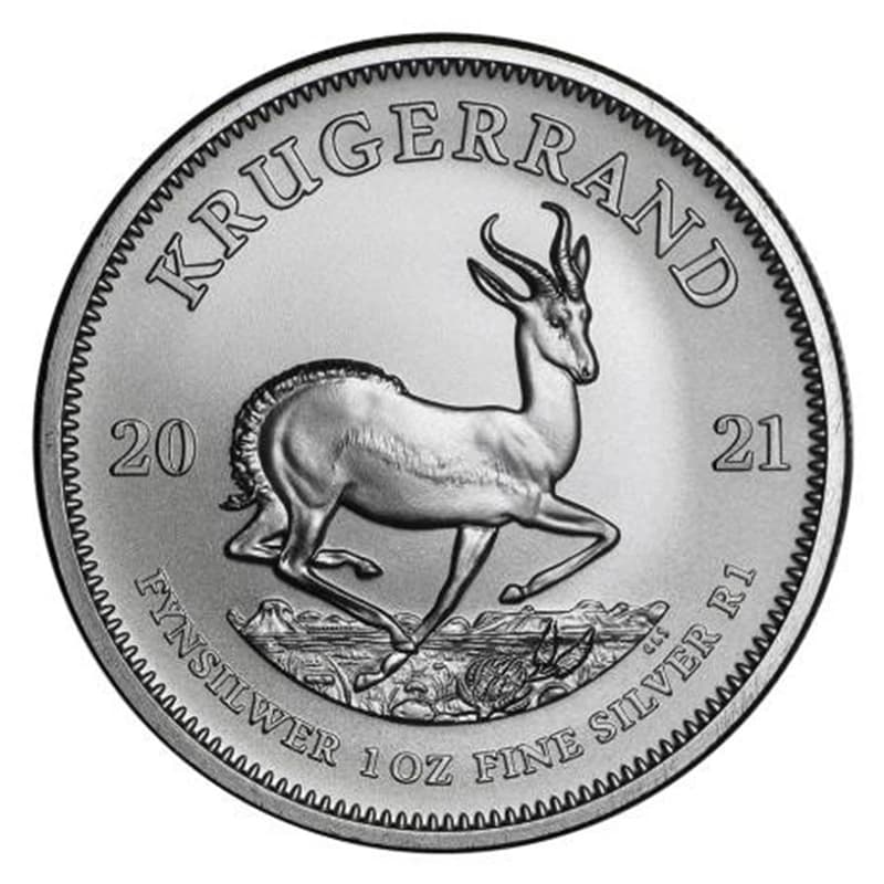 Krugerrand 1 uncja srebra (Ag 999) — Rand Refinery — zdjęcie 2