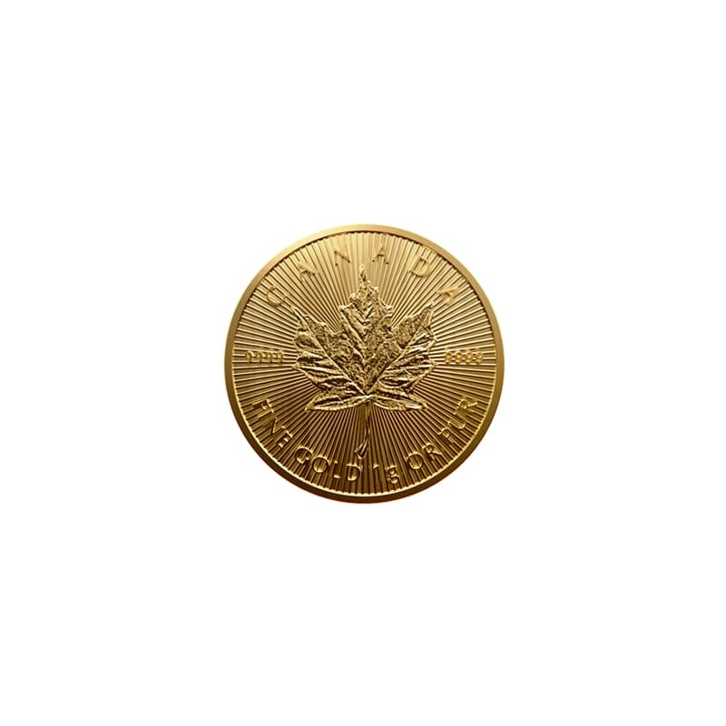 Kanadyjski Liść klonowy 25 x 1 gram złota (Au 999,9) — Royal Canadian Mint — zdjęcie 3