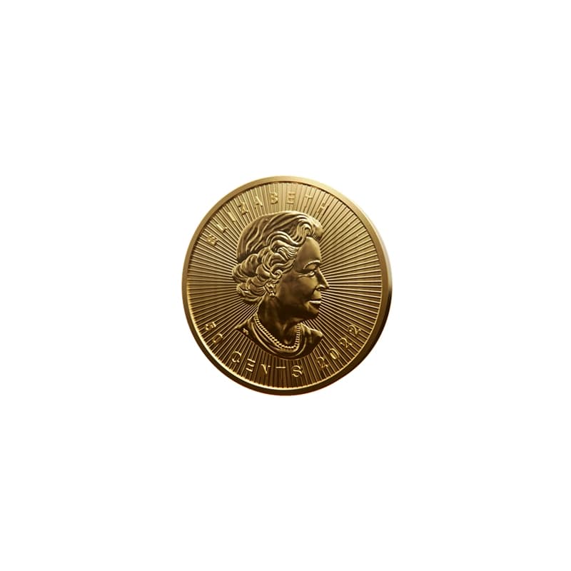 Kanadyjski Liść klonowy 25 x 1 gram złota (Au 999,9) — Royal Canadian Mint — zdjęcie 6
