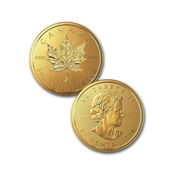 Kanadyjski Liść klonowy 25 x 1 gram złota (Au 999,9) — Royal Canadian Mint — zdjęcie 7