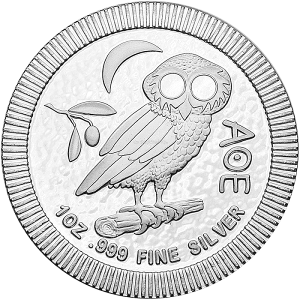 Sowa Ateńska 1 uncja srebra (Ag 999) — Niue Island