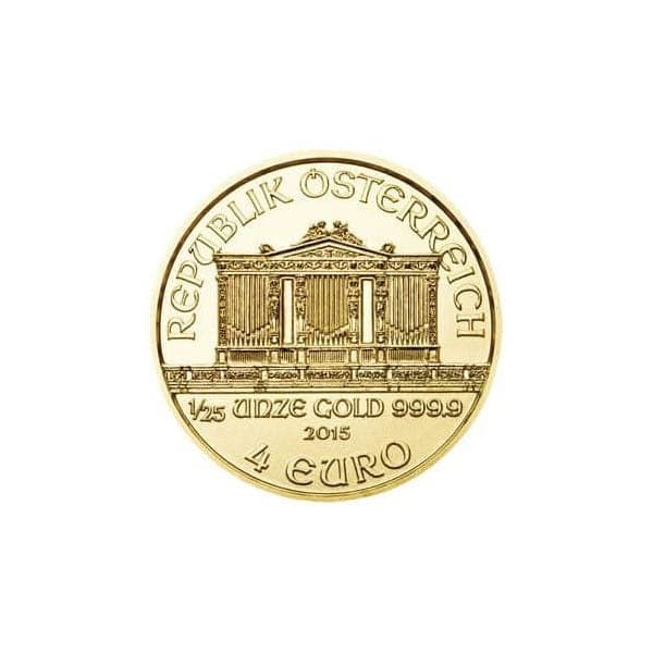 Wiedeński Filharmonik 1/25 uncji złota (Au 999,9) — Münze Österreich — zdjęcie 4