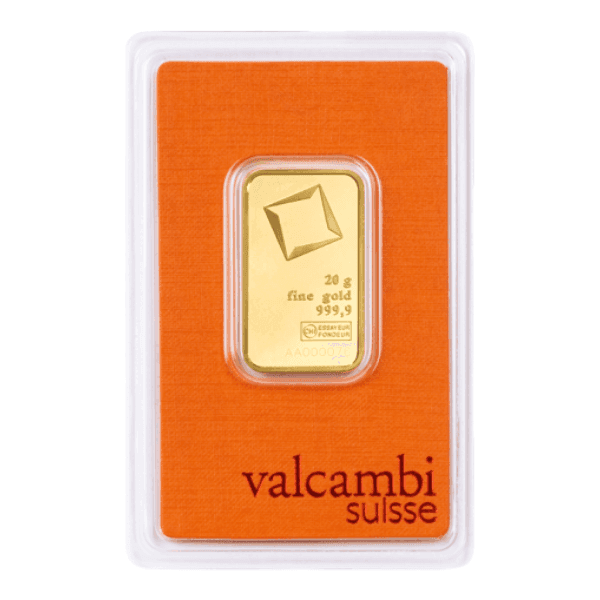 Sztabka złota Valcambi Suisse 20g (au 999,9)
