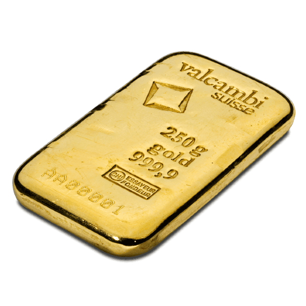 Sztabka złota Valcambi Suisse 250g (au 999,9)