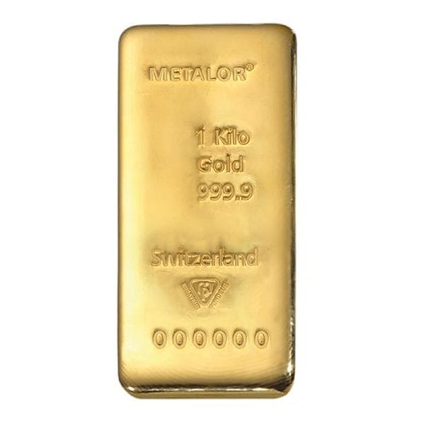 Sztabka złota Metalor 1kg (au 999,9) — zdjęcie 2