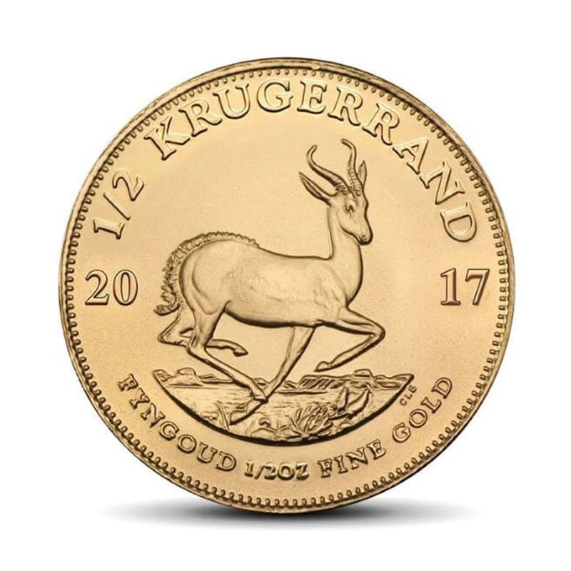 Krugerrand 1/2 uncji złota (Au 916) — Rand Refinery — zdjęcie 2