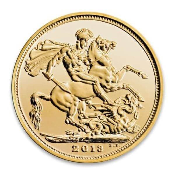 Moneta złota Suweren 7,32 grama (Au 916) — The Royal Mint