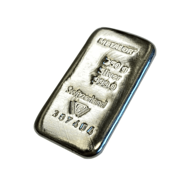 250 gram sztabka srebra (Ag 999) — mennica akredytowana LBMA — zdjęcie 3