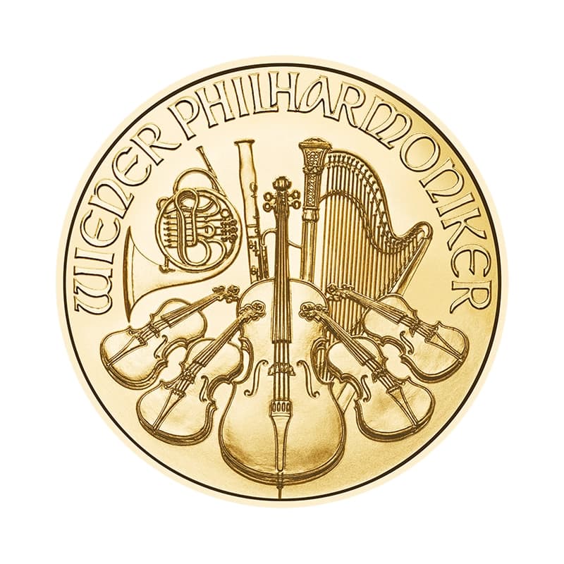 Wiedeński Filharmonik 1/2 uncji złota (Au 999,9) — Münze Österreich