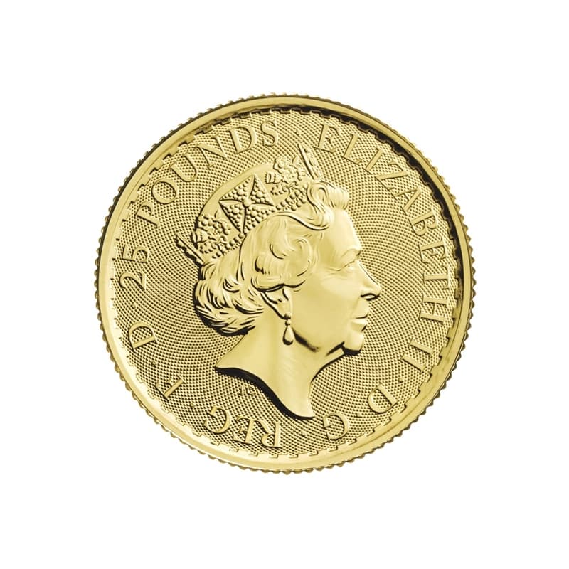 Britannia 1/4 uncji złota (Au 999) — The Royal Mint — zdjęcie 2