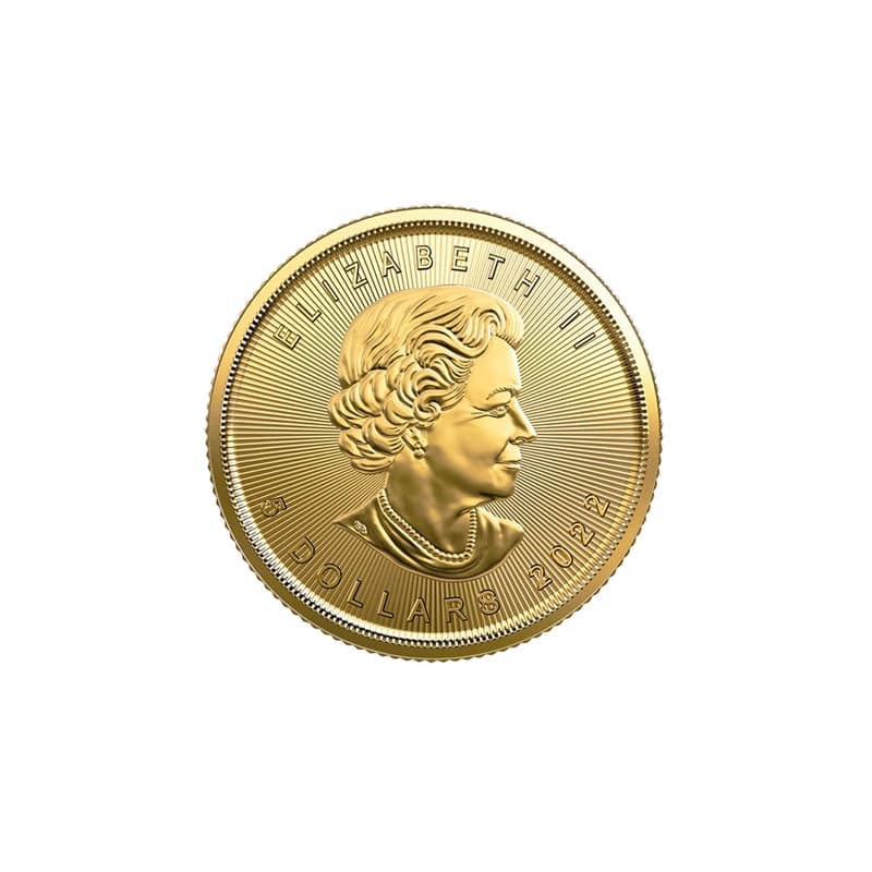 Kanadyjski Liść Klonowy 1/10 uncji złota (Au 999,9) — Royal Canadian Mint — zdjęcie 3