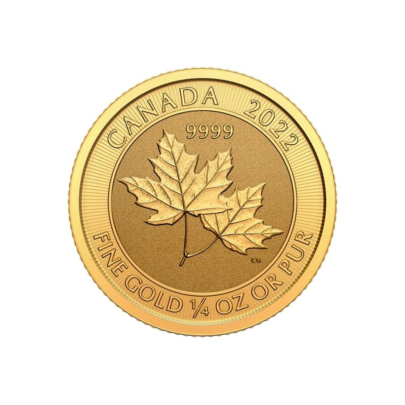 Kanadyjski Liść Klonowy 1/4 uncji złota (Au 999,9) — Royal Canadian Mint — zdjęcie 3