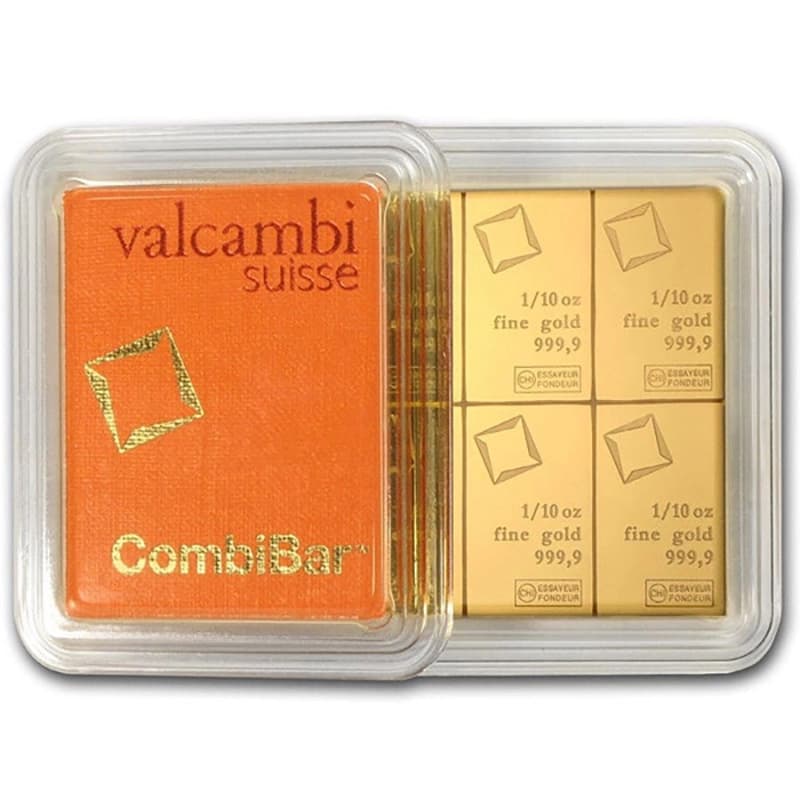 CombiBar 31,1 g (10 x 1/10 oz) Valcambi Suisse (au 999,9)