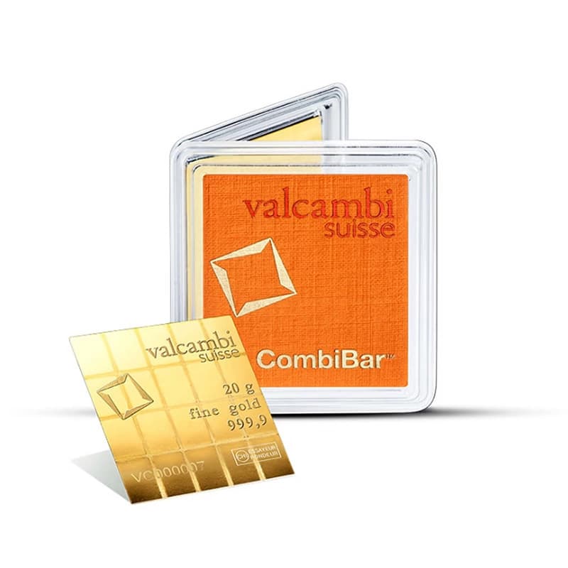 CombiBar 20g (20x1g) Valcambi Suisse (au 999,9) — zdjęcie 3